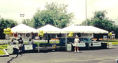 Houston Small Tent Booth Event Rentals